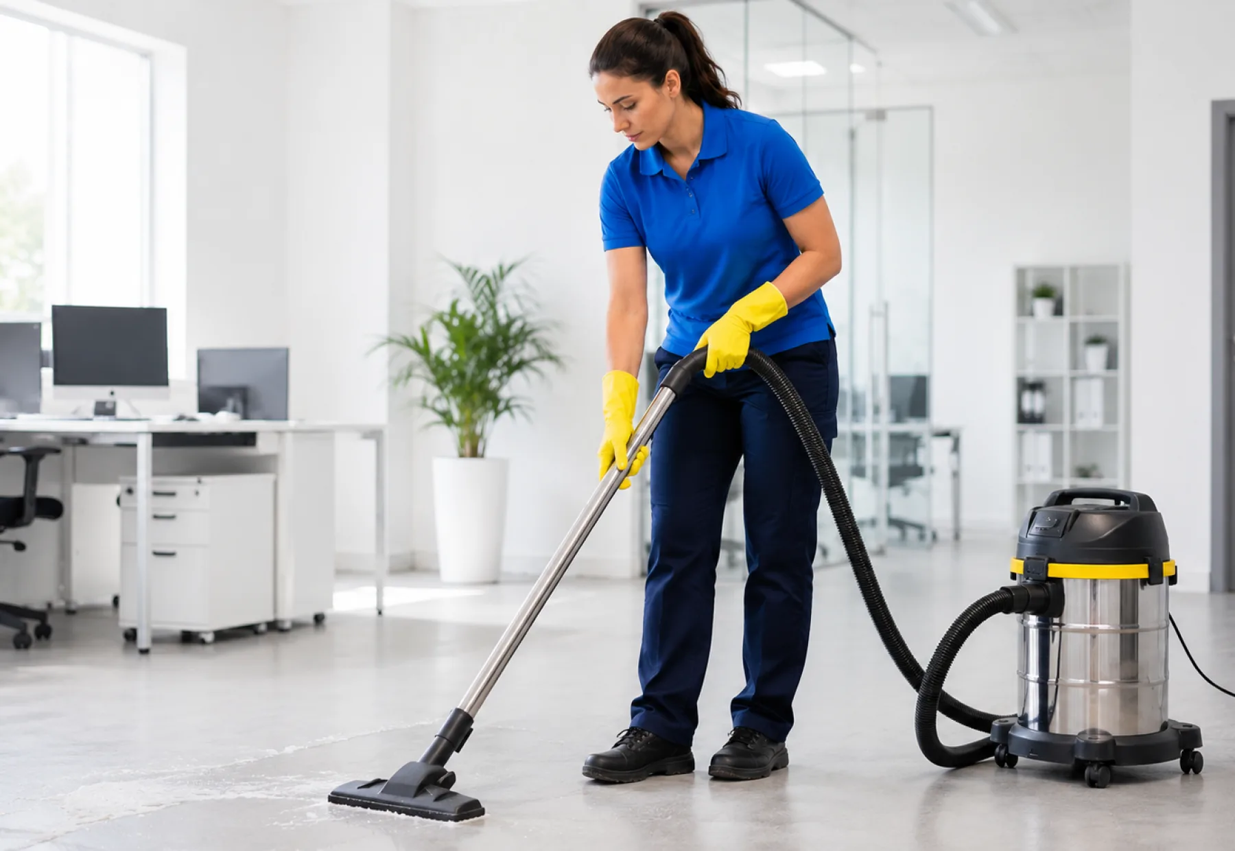 Clean office workspace ready for a commercial cleaning quote