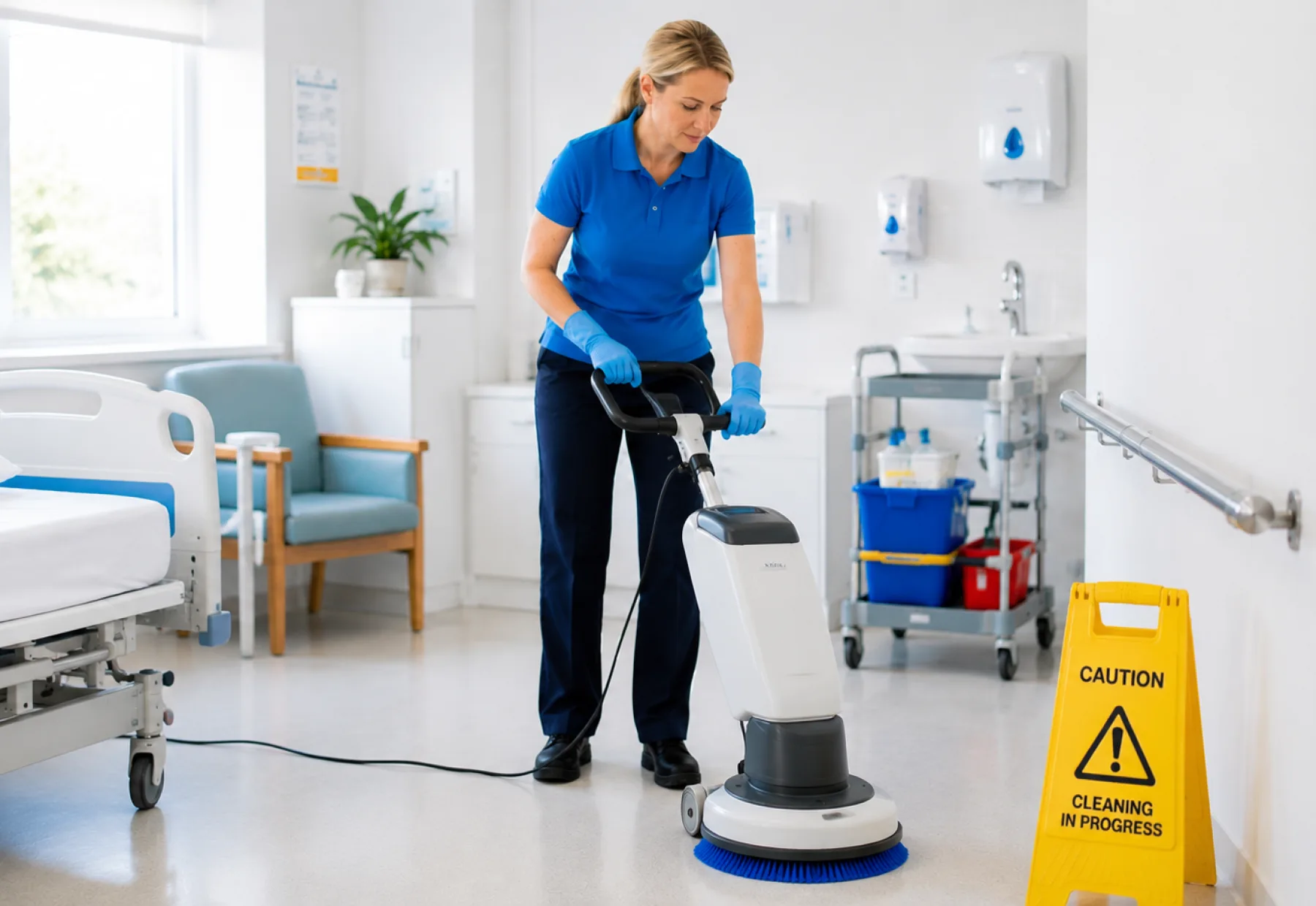 Clean healthcare-style commercial space