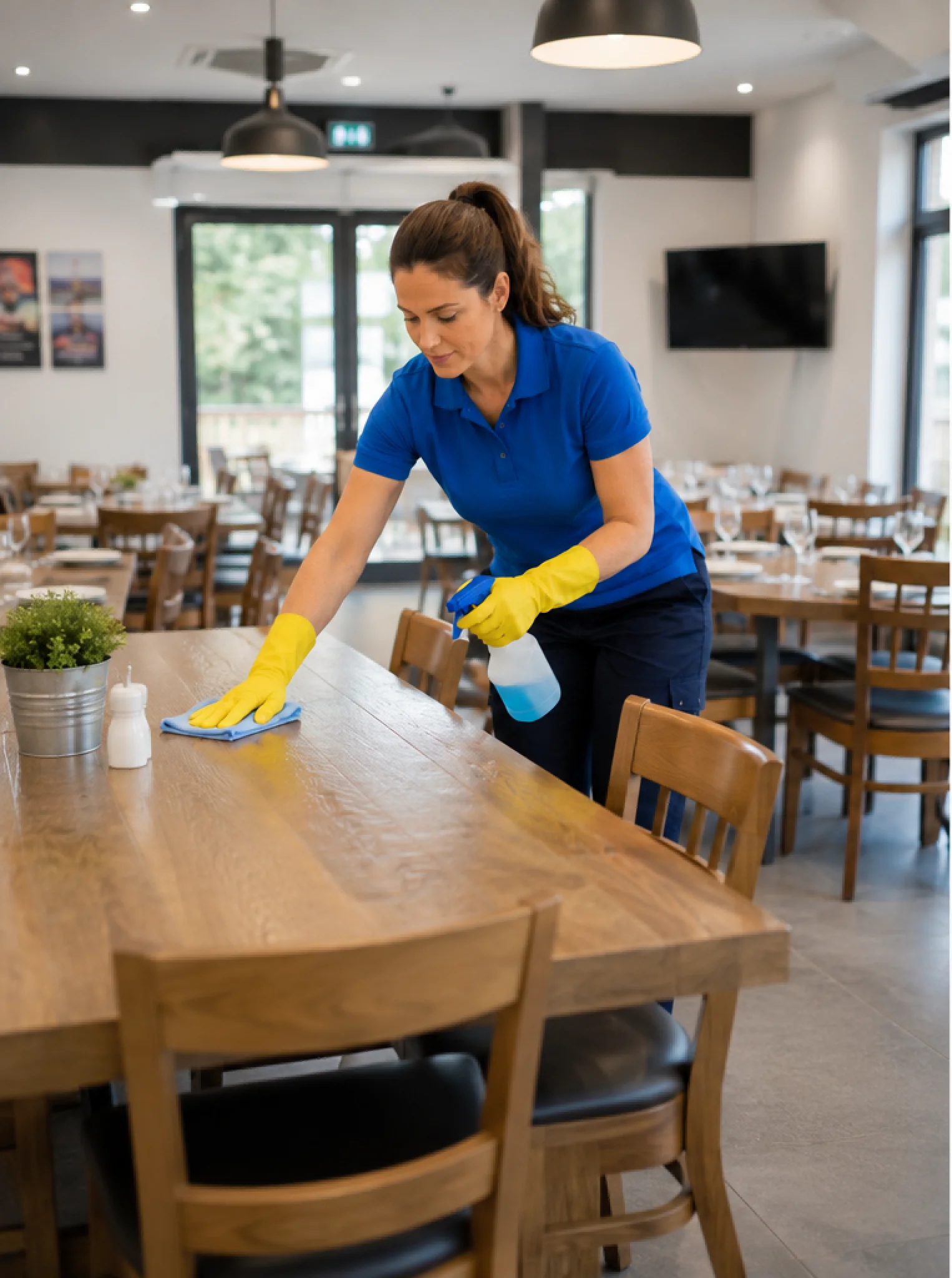 Clean accommodation space ready for guests